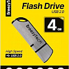 USB Flash BreezyTech U012 4GB (серебристый/черный)