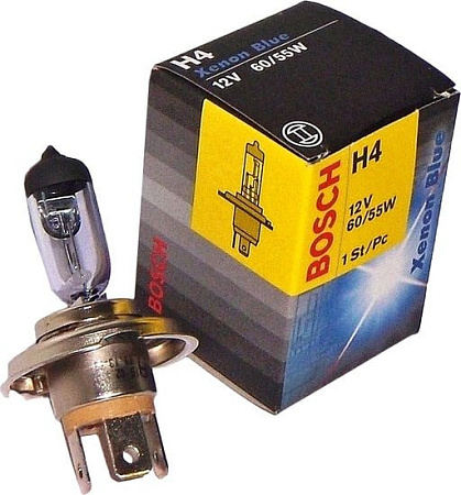 Галогенная лампа Bosch H4 Xenon Blue 1шт