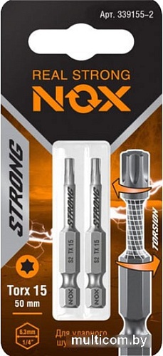 Набор бит Nox Strong 339155-2.21.2 (4x2 шт)