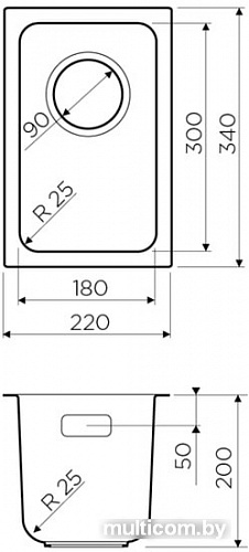 Кухонная мойка Omoikiri Tadzava 22-U-IN