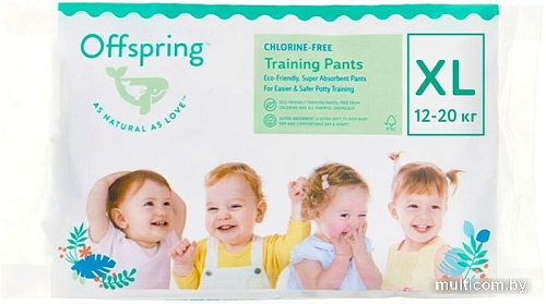 Подгузники Offspring XL 12-20кг Travel Pack (3 шт)