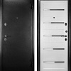 Металлическая дверь Guard Царга MG60 87х205 правая (черное серебро/белый ясень)