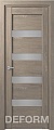Межкомнатная дверь Юркас Deform D16 ДО 60x200 (дуб шале седой/мателюкс)