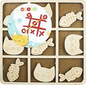 Развивающая игра Woody Крестики-нолики. Котик на охоте 02550