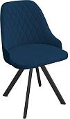 Стул Трия Гранд К2 (черный муар/велюр Confetti Blue)