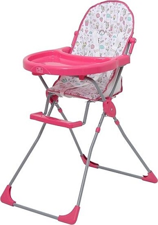 Стульчик для кормления Polini Kids 152 (Единорог Сладости, розовый)