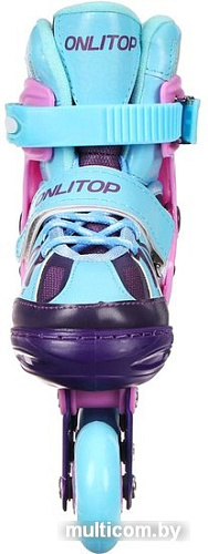 Роликовые коньки Onlitop 5255980 (р. 38-41, голубой/фиолетовый)