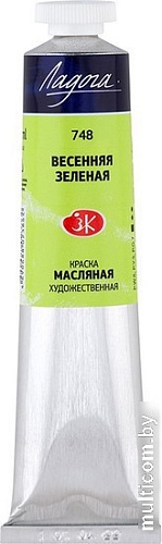 Масляные краски Ладога № 1 46 мл 1204748 (Весенняя зеленая)