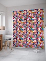 Шторка-занавеска для ванны JoyArty Детское Рождество sc_37120