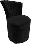 Интерьерное кресло Лига диванов Ирис (велюр черный)