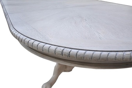 Обеденный стол Домовой HNDT-4296-SWC (белый серый)