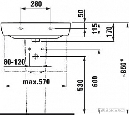 Пьедестал Laufen Pro 8199500000001