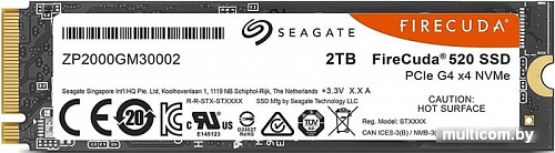 SSD Seagate FireCuda 520 2TB ZP2000GM3A002