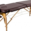 Массажный стол Atlas Sport складной 2-с деревянный 70 см (темно-коричневый)