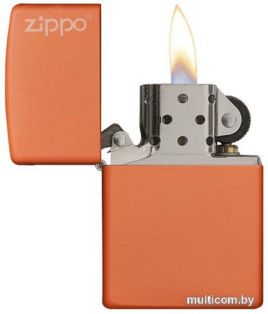 Зажигалка Zippo Orange Matte with Zippo Logo [231ZL-000023]