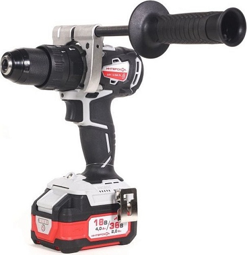 Ударная дрель-шуруповерт Интерскол ДАУ-13/36В 70 813.2.2.70 (с 2-мя АКБ, кейс)