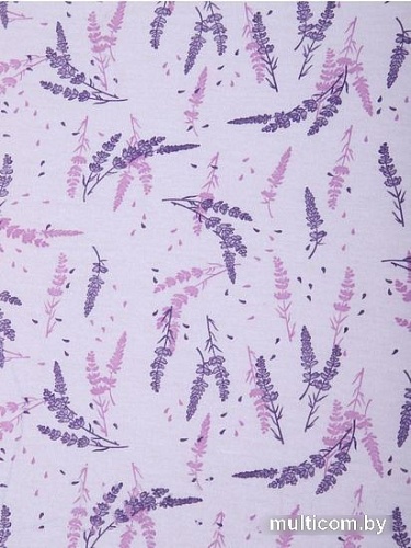 Постельное белье Luxsonia Трикотаж на резинке 80x200 2230 (лаванда б/з)