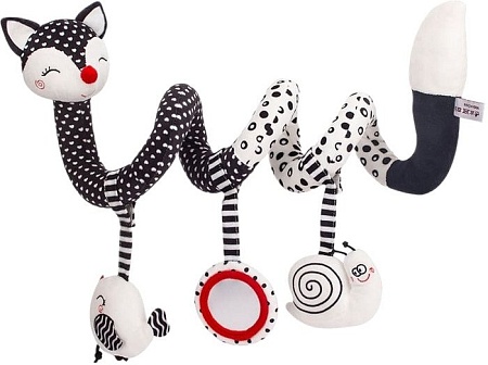 Погремушка Sharktoys Подвеска Лис растяжка 70000059