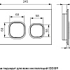 Панель смыва IDDIS Unisteel UNI04CHi77 (матовый хром)