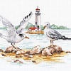 Набор для вышивания Алиса Отмель. Чайки 3-30