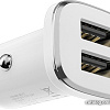 Автомобильное зарядное Borofone Lasting power BZ12 (белый)