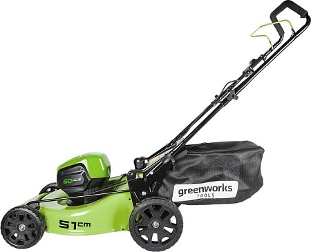 Колёсная газонокосилка Greenworks GD60LM51HP (с 1-м АКБ 4 Ah)