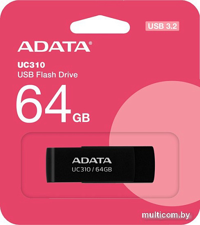 USB Flash ADATA UC310-64G-RBK 64GB (черный)