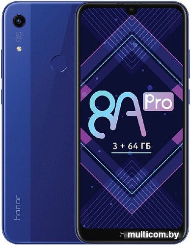 Смартфон Honor 8A Pro JAT-L41 3GB/64GB (синий)