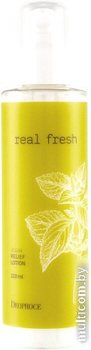 Deoproce Лосьон для лица Real Fresh Vegan Relief Lotion (210 мл)