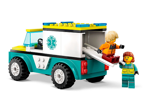 Конструктор LEGO City 60403 Скорая помощь и сноубордист