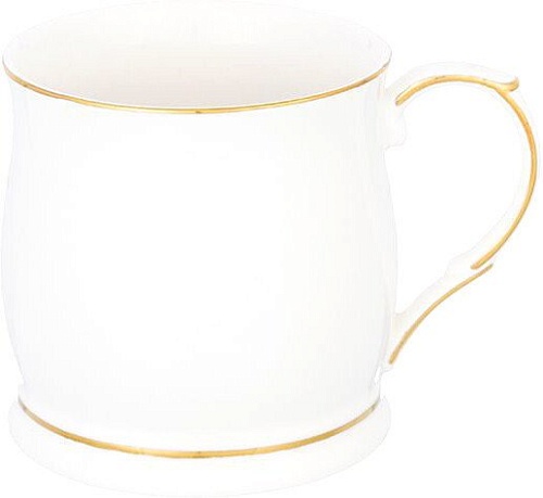 Кружка Elan Gallery Белая с золотом 420242