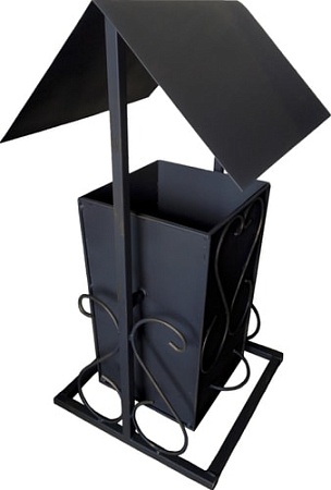 Уличная урна Станкоинструмент №1 (с крышей)