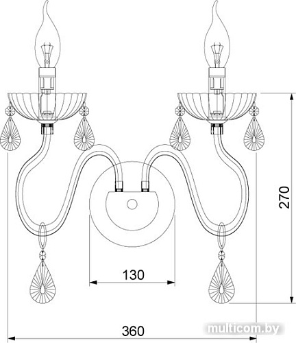 Бра Bogate's Oberon 419/2 Strotskis