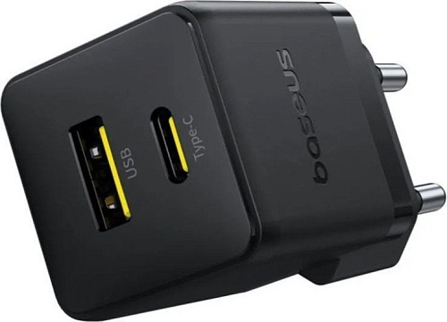 Baseus Palm Fast Charger C+U 30W EU P1011160A113-01 (черный)