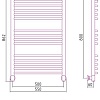 Полотенцесушитель Сунержа Богема+ выгнутая 800х500 30-0221-8050