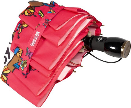 Зонт Moschino 8129-OCJ Butterfly Bear Fuxia