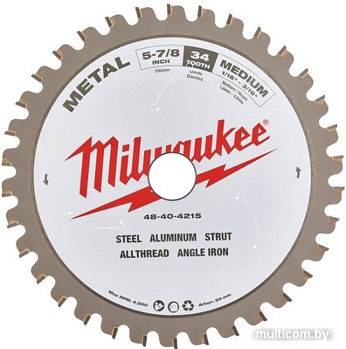 Пильный диск Milwaukee 48404215