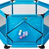 Игровой манеж Solmax&amp;Kids С шариками ZV97036 (синий)