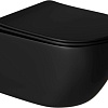 Унитаз White Wave Round (черный матовый)