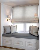 Римская штора Jalux Барокко 0476/8 250x170 (бежевый)