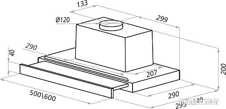 Кухонная вытяжка Ciarko Turbo 60 GIV sensor