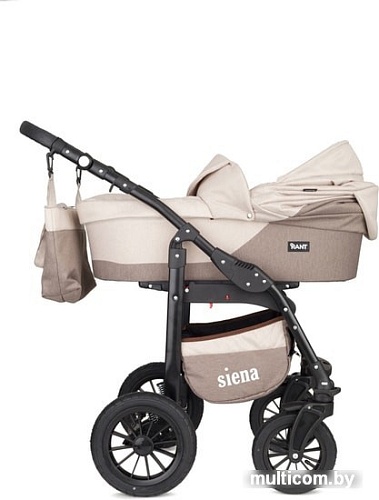 Универсальная коляска Rant Siena (3 в 1, 02 коричневый/бежевый)