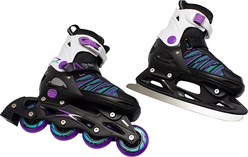 Роликовые коньки Ricos Props PW-223B-155-1 (р. 33-36, черный)