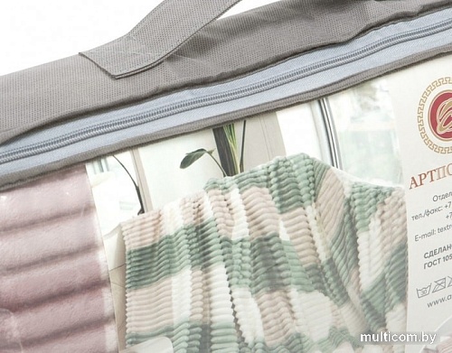 Плед АртПостель Квадро 200x220 4003 (карамель)