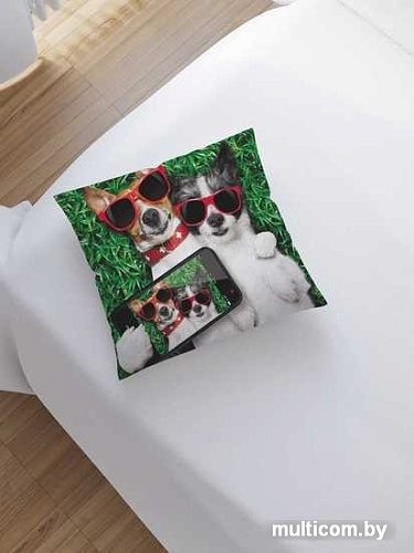 Чехол на подушку JoyArty Селфи влюбленных sl_91952
