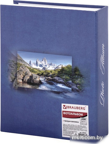 Фотоальбом BRAUBERG Горный пейзаж 390669 (синий)