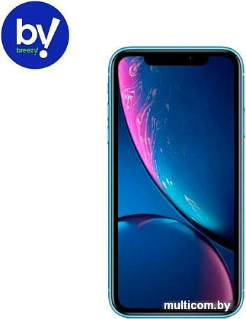 Смартфон Apple iPhone XR 64GB Воcстановленный by Breezy, грейд B (синий)