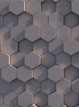 Фотообои Vimala 3D Шестиугольники 3 270x200