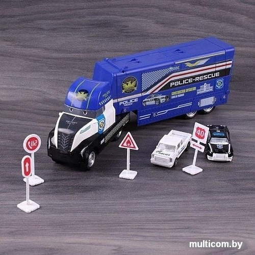 Игрушечный транспорт Darvish Трейлер полицейский DV-T-1697