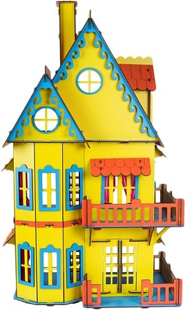 Кукольный домик Большой слон Д-008 (желтый)